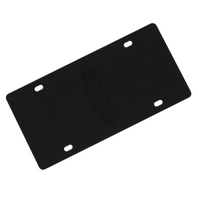 Lincoln Logo License Plate (Black)