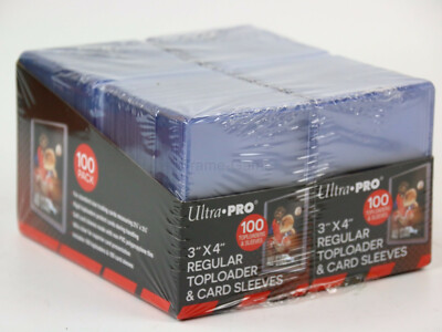 UP - 3'' x 4'' Regular (200 Card Holders 200 count retail pack Toploader Grading