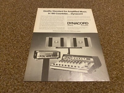 JBF42 ADVERT 11X8 DYNACORD STRAMP ECHOLETTE - EMINENT 200