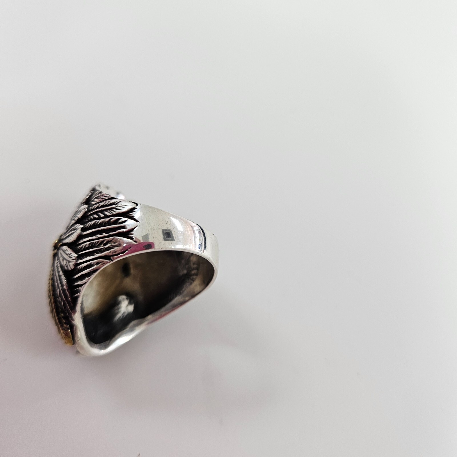 solid 925 sterling silver native AMERICAN heavy m… - image 6