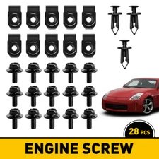 AUXITO Shield Engine Splash Kit Body Screw Bolts Fender Nut Bumper Clip Rivet US