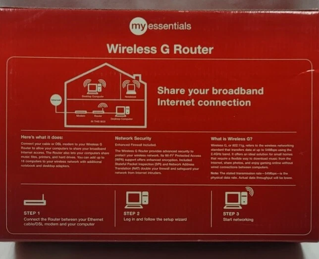 Belkin Router ME1004-R 54 Mbps 4-Port 10/100 Wireless G Router (ME1004-R) - Image 2 of 4