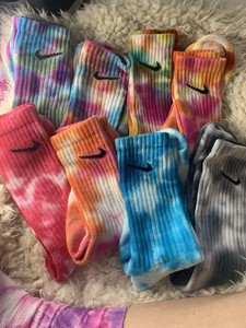 tye dye nike socks