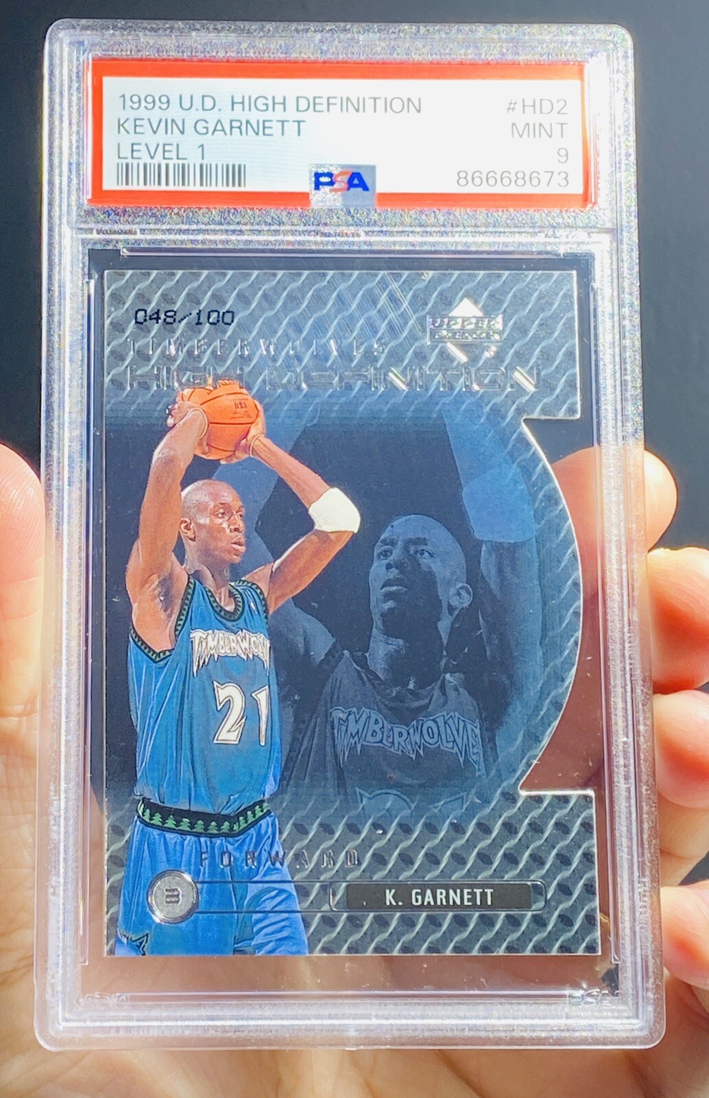 1999 Upper Deck Kevin High Definition Level 1 ’d /100 PSA 9💎