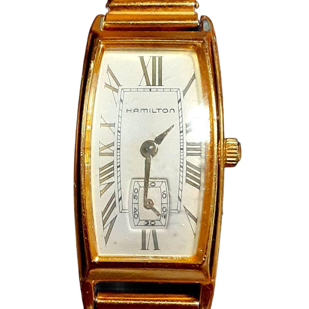Hamilton Carlisle Gold-Tone Mesh Quartz Watch with Small Seconds