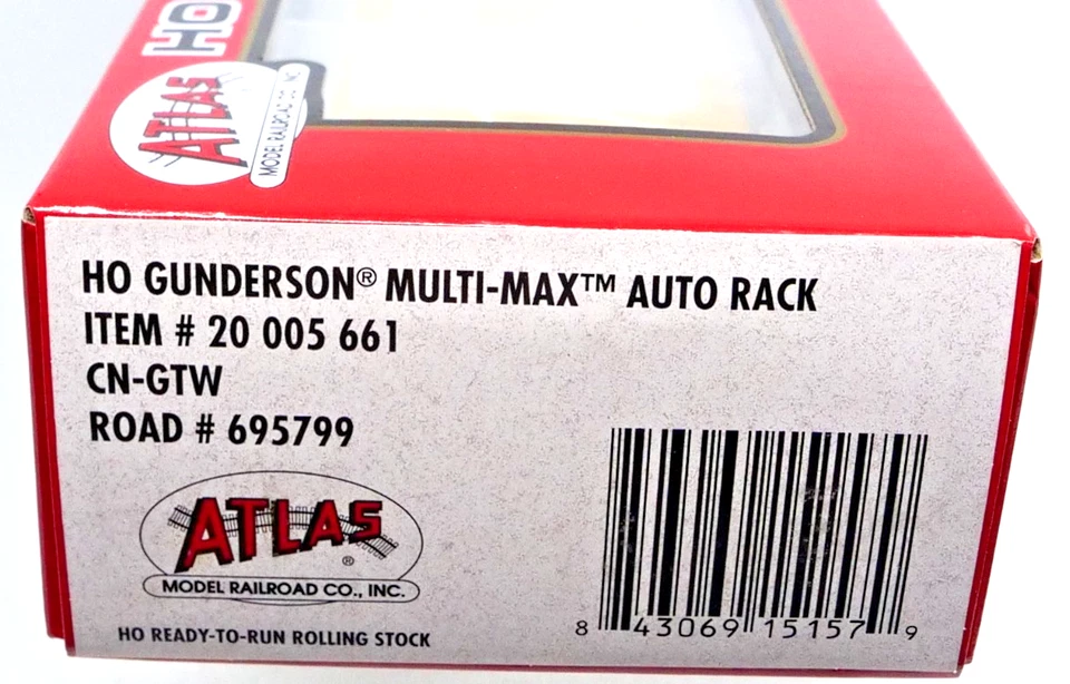 Atlas 20 005 661 HO Gunderson Multi-Max Auto Rack Car CN TTGX 695799 - Image 2 of 4