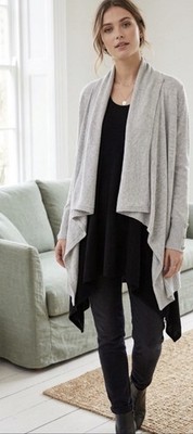 Graue Wasserfall Strickjacke Gr. 12 von Star Julien McDonald. Sehr Verräter Elegant