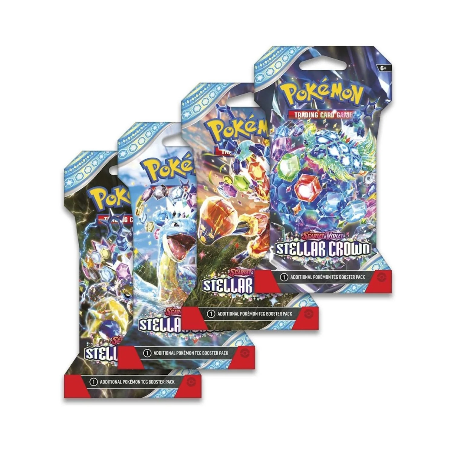 Pokemon TCG Scarlet - Violet - Набор бустеров со звездной короной на рукавах 3390₽