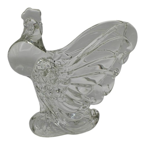HEISEY Early Clear Blown Glass CHANTICLEER VASE - Picture 5 of 9