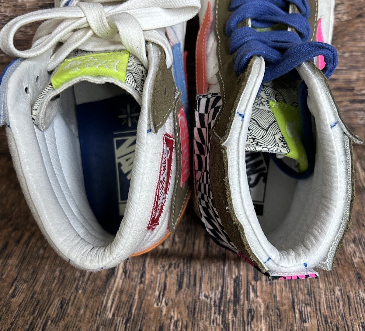 Vans X Taka Hayashi Sk8 Hi Skateboard Sneakers DIY Designs Men’s 7 Women’s 8.5 thumbnail 10