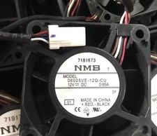 1PCS NMB 06025VE-12Q-CU DC12V 0.65A 6025 6cm Waterproof 4-Wire Cooling Fan