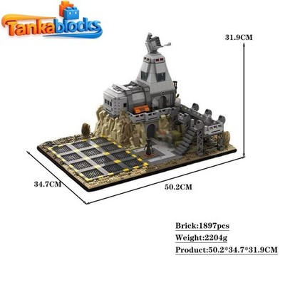 MOC Emipre Base on Tatooine Model Building Toys Set 1927 Pieces Skywalker set