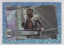 2025 Topps Chrome WWE Aqua Shimmer Refractor 69/199 Cedric Alexander #143 0jr6
