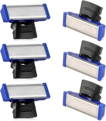 Microtouch Solo Replacement Heads - 6 Pack for Men's Electric Trimmer