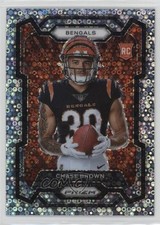 2023 Panini Prizm Rookie Variation No Huddle Prizm Chase Brown #335 1mv9