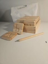 Excellerations Alphabet Letters Set of 26 Wood Blocks Educational Learning Kids