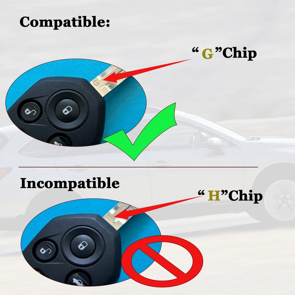 2X Replacement For 2015-2019 SUBARU WRX STI FORESTER Remote Key Fob CWTWB1U811 - Image 2 of 4