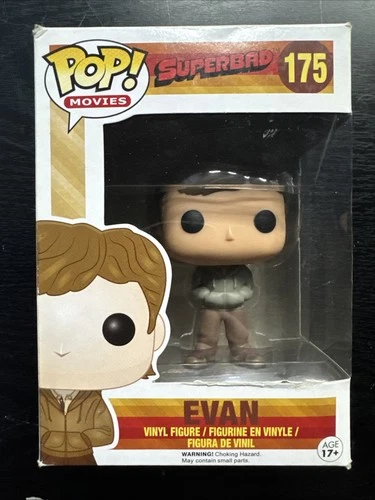 Funko Pop! Movies: Superbad - Evan #175 Shelf-Wear Vinyl Figure In Box