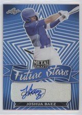 2021 Leaf Metal Draft Future Stars Blue Rainbow 33/35 Joshua Baez Auto nd3