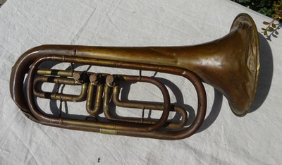 Alte Bass Trompete J. Monke Köln