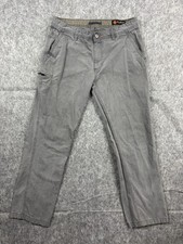 Weatherproof Men's Gray Relaxed Fit Utility/Outdoors Chino Pants Size 34x32