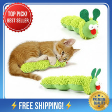 Cat Toy Contains Catnip Caterpillar,Plush Cat Toy Relief Interactive Play
