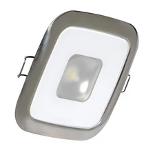 Lumitec Square Mirage Down Light - Spectrum RGBW Dimming Polished Bezel  116117