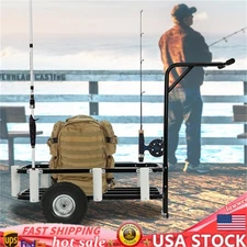 Modern Beach Fishing Cart Outdoor Heavy Duty Fishing Beach Cart With Wheels NEW