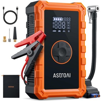 Astroai S8 Air Jump Starter Air Compressor 3000A Peak Car Battery Jump Starter