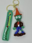 Plants vs Zombies Rubber Character Keychain Keyring w/ Green Strap, Detachable — photo 1