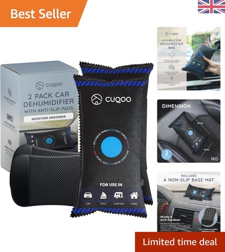 1kg Car Dehumidifier Bag - Condensation Control & Odor Remover, Eco-Friendly