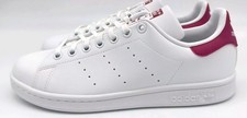Adidas Stan Smith J White/Scarlett Lace Up Casual Shoes Grade School Size 6Y