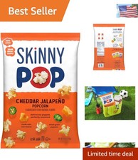 Whole Grain Cheddar Jalape o Popcorn, 4.4oz - Perfect for Movie Nights