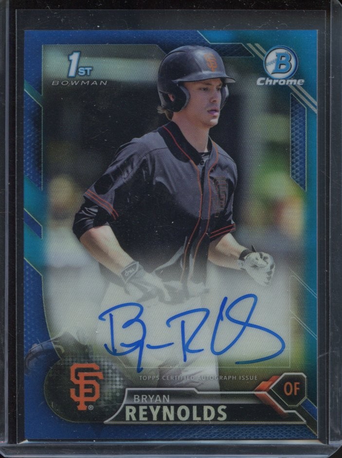 2016 Bowman Draft #CDA-BRR Bryan Reynolds Chrome Draft Pick Auto Blue /150