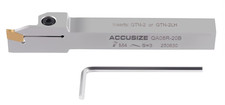 1/2'' Shank Heavy Duty Indexable Grooving/Cut-Off Holder, Nickel Plated, with a