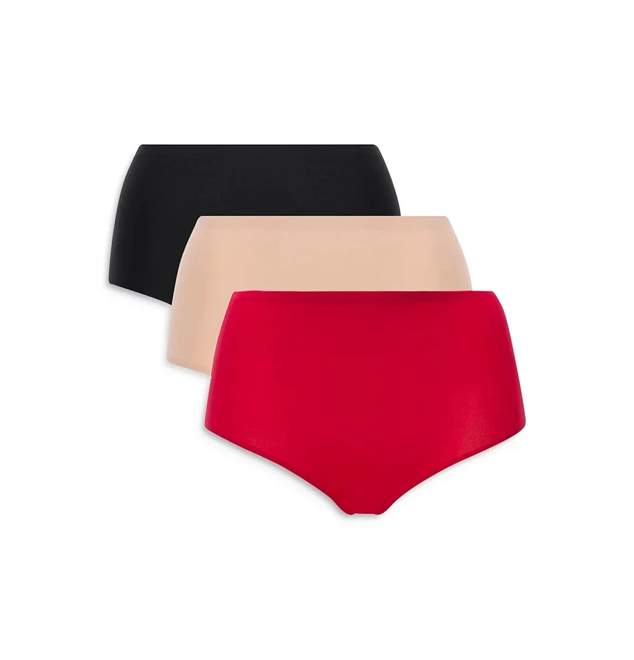 Lencería Chantelle L9729 Mujer Multi Suave Elastizado Paquete de 3 Calzoncillos Cintura Alta OS Foto 2 de 4