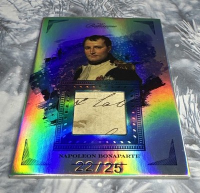2024 The Bar Pieces Of The Past Napoleon Bonaparte Hand Written RELIC 22/25 SSP