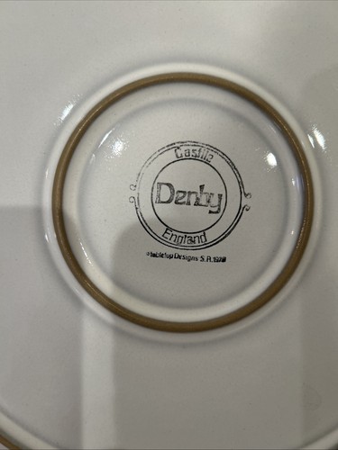 Denby Langley Castile Blue 10 3/4" Dinner Plate Vintage Good Condition - Picture 4 of 4