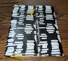 Pen + Gear 12" Binderfolio Black White Abstract Binder Portfolio 175 Sheet Zebra