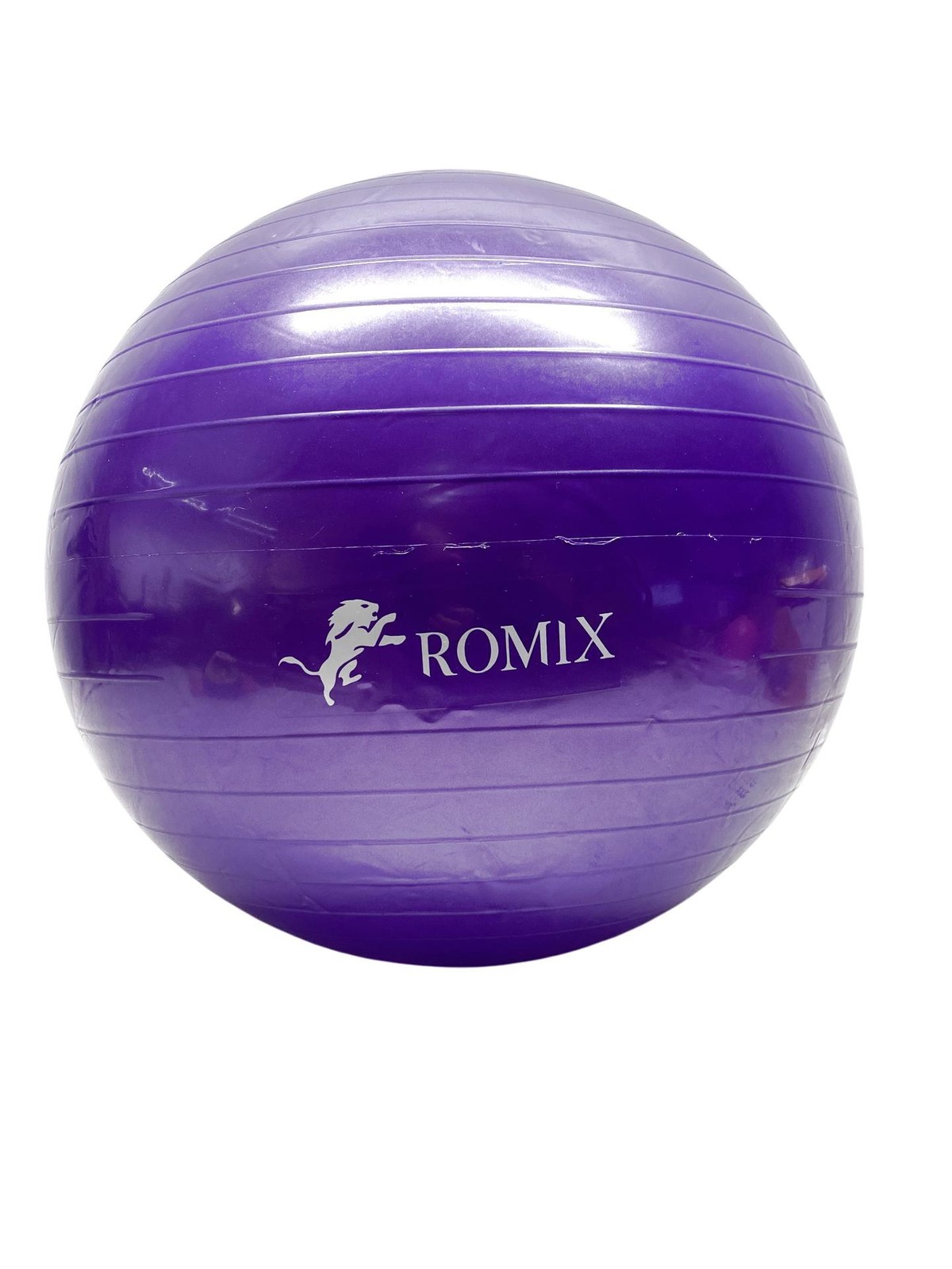Pelota de gimnasia ROMIX con bomba 65 cm violeta