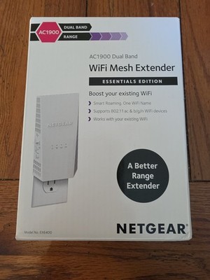  NETGEAR EX6400 AC1900 Dual Band WiFi Mesh Extender Essentials Edition - New