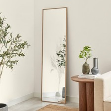 Inga Wood Framed Full Length Rectangle 170x50cm Wall Mirror Boho Scandi Traditi