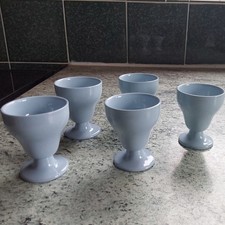 Set of 5 vintage Wedgwood Barlaston Lavender blue Egg Cups