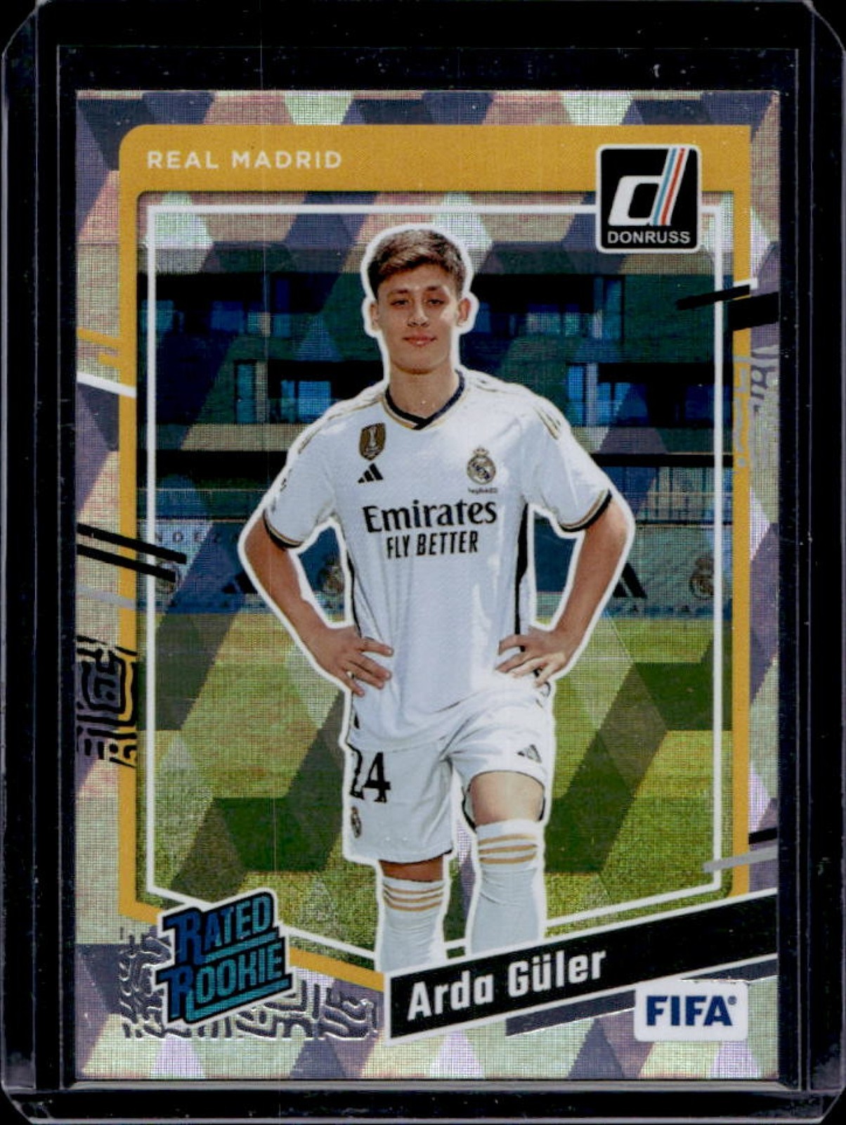 2023-24 Panini Donruss Arda Guler Cubic Rated Rookie #184 Real Madrid