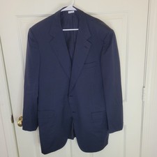 Brioni Neiman Marcus NOMENTANO Sport Coat Blazer 48L Wool Navy Blue Italy