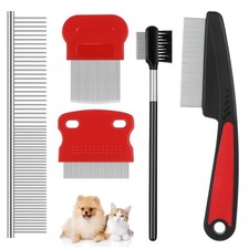 Haustierpflege Kamm Flohkamm Hunde Katzen Edelstahl Flecken Entferner Pflegew...