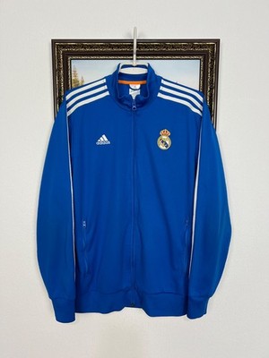 Vintage Adidas Real Madrid Football Jacket Soccer Track Top Mens