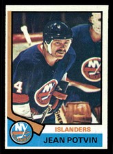 1974-75 Topps Jean Potvin RC #101 - New York Islanders - NM+