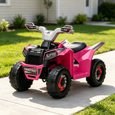 Electric Kids ATV Pink Quad Car 6v Four Wheeler Toddler Quad Kid Gift Outdoor