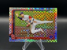 Nolan Gorman 2025 Topps Chrome #80 X-fractor St. Louis Cardinals Trading Card
